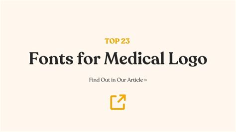 23 Best Fonts for Medical Logo That Symbolize Health