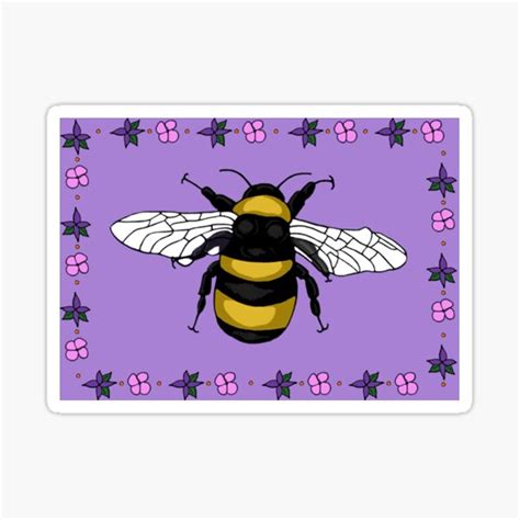 Bumblebee Sticker For Sale By Sparxarts Redbubble