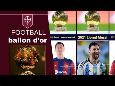 Comparison All Ballon D Or Winners 2004 2023 YouTube