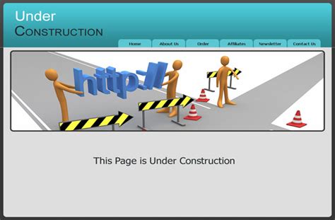 Under Construction HTML Template – PLR Database