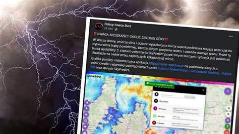 Burze nad Polską Aktualna sytuacja pogodowa w kraju Wiadomości