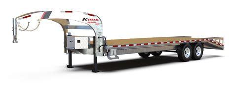 FLATBED GOOSENECK - K-Trail - Galvanized steel trailers