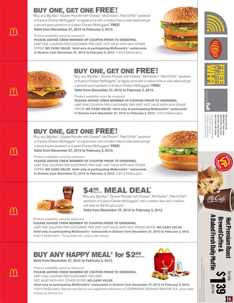 Mcdonalds Free Coupon Booklet | Printable Coupons Online - Free ...