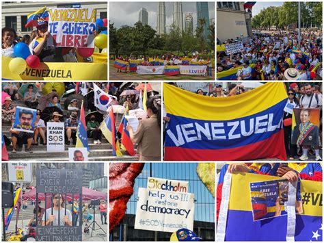 Videos | Con actas en mano venezolanos en el mundo protestaron por la ...