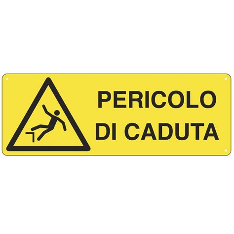 Cartello Pericolo Di Caduta EN ISO 7010 SECURTRADING