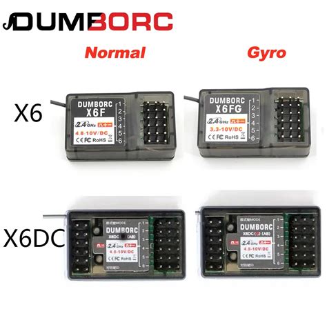 DumboRC X6 X4 X5 2 4G 6CH Transmitter W X6FG Gyro X6F Receiver LED