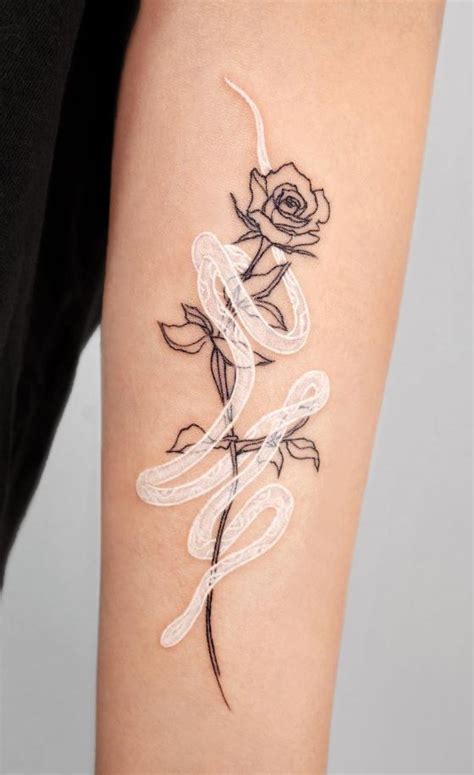 Rose And Snake Tattoo | InkStyleMag