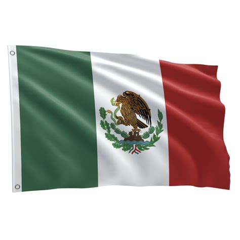 Bandeira México Sublimada 1,50m x 0,90m na Fadrix