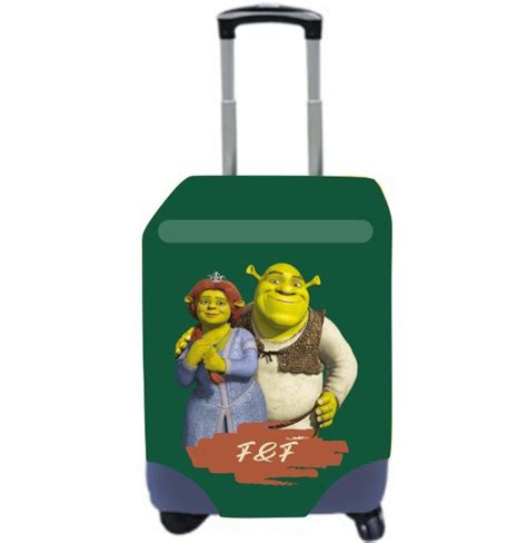 Capa De Mala Personalizada Shrek E Fiona Coisas Da Flor