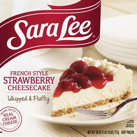 Sara Lee French Style Cheesecake Strawberry Frozen Dessert 26oz