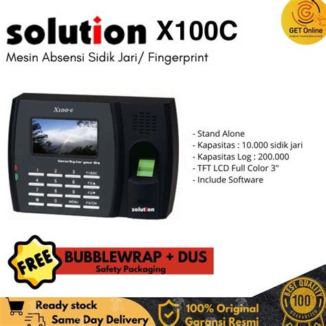 Jual Solution X100C Mesin Absensi Fingerprint Sidik Jari Shopee Indonesia