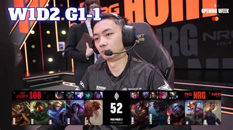 100 Vs NRG Game 1 Week 1 Day 2 S14 LCS Summer 2024 100 Thieves Vs