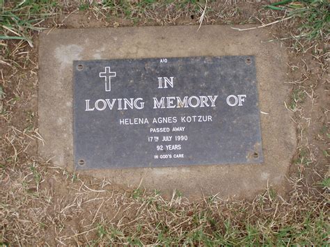 Helena Agnes Fiedler Kotzur Find A Grave Memorial