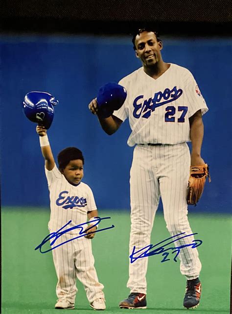 Signed 810 Photo Of Vladimir Guerrero And Vladimir Guerrero Jr From