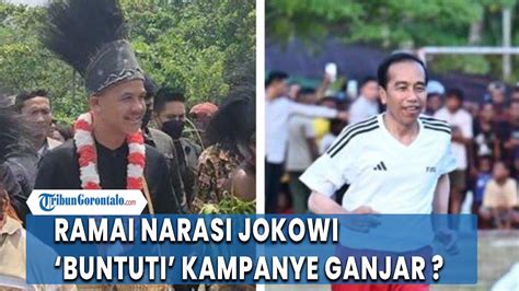 Beredar Narasi Jokowi Buntuti Kampanye Ganjar Jokowi Bantah Buntuti