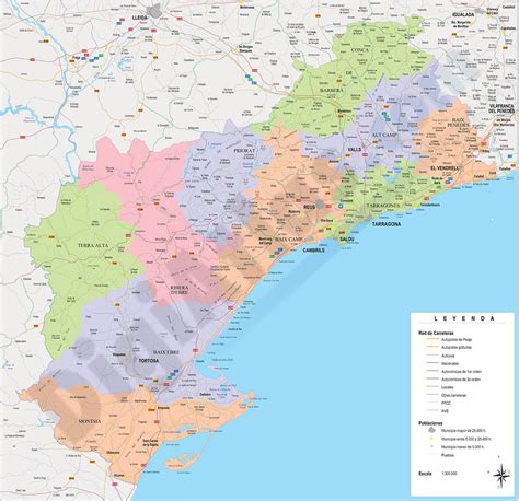 Map of tarragona