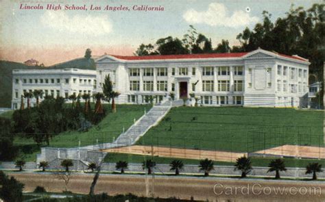 Lincoln High School Los Angeles Ca Postcard