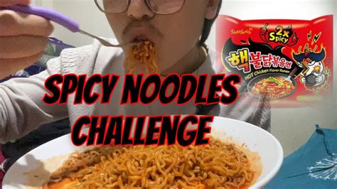 2x Spicy Korean Noodles Challenge 🔥😂wait For Reactionbirivlog6674 Youtube