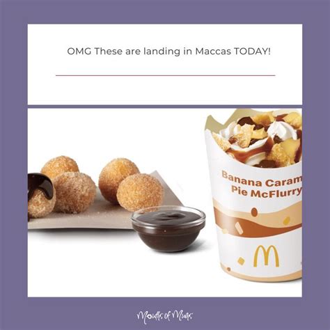 Grab Your Doughnut Balls And New Mcflurry From Mcdonalds Banana