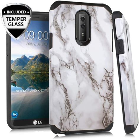 Compatible For Lg Stylo 4 Case Lg Q Stylus Case With [tempered Glass Screen Protector] Soga