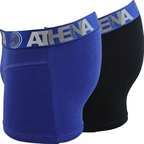 Athena Lot De Boxers Homme Coton Endurance H Noir Bleu