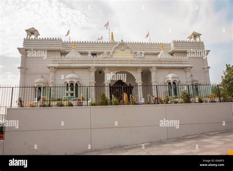 Shree Swaminarayan Mandir in Kingsbury, London, United Kingdom Stock ...