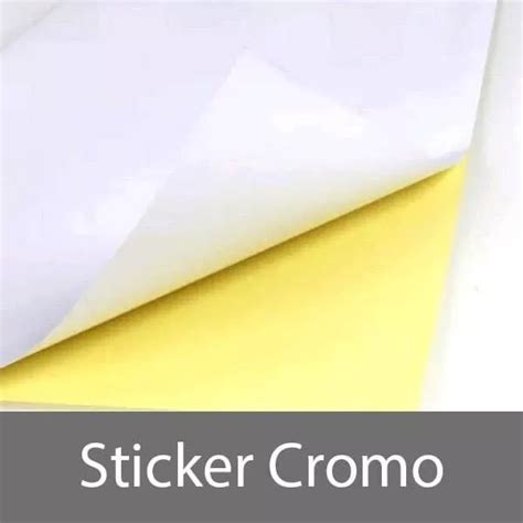 Jual Kertas Sticker Chromo A4 Stiker Ecer Diy Satuan Berkualitas Tempelan Mengkilap Bahan