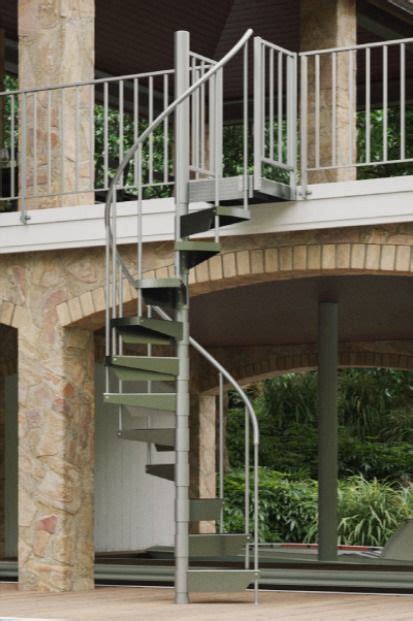 The Lakeside Spiral Stair By Paragon Spiral Staircase Outdoor Stairs