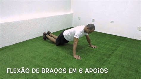 Flexão De Braços Em 6 Apoios Youtube