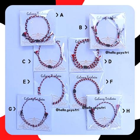 Jual Gelang Tridatu Asli Khas Bali Tahan Air Shopee Indonesia