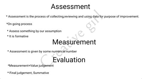 Assessment Measurement Evaluation Meaning And Definition Assessment For Learning B Ed Notes