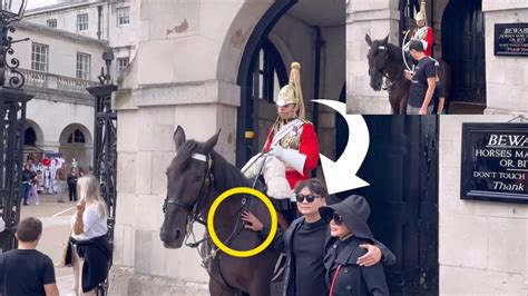 UNBELIEVABLE Moments Disrespectful Tourists Grabbed The Kings Guard