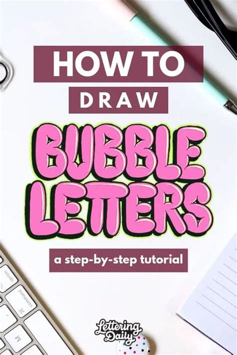 How To Draw Bubble Letters Step By Step Tutorial Artofit