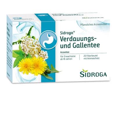 Sidroga Verdauungs Und Gallentee Filter 20X2 0 G 20X2 0 G Online