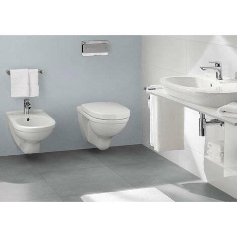 Villeroy Boch O Novo Cuvette De WC Suspendue Compacte Avec Abattant