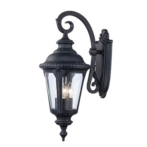 Bel Air Lighting Commons Light Black Lantern Outdoor Wall Light