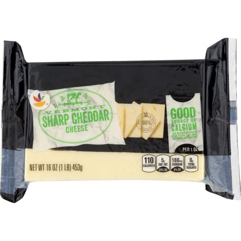 Save On Stop Shop Vermont Cheddar Cheese Sharp White Chunk Order