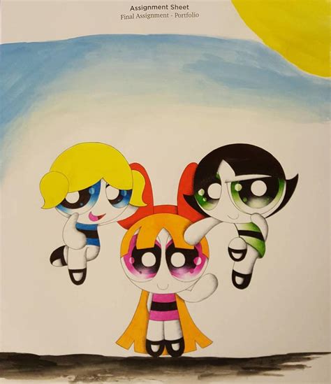 Powerpuff Girls For College By Twistedinkkk On Deviantart