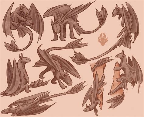 I Draw Dragons A Lot On Instagram Night Fury Pose Doodles