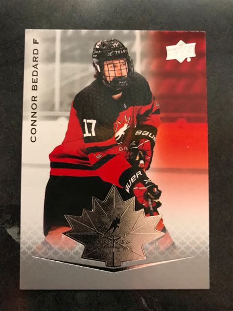 Connor Bedard Upper Deck Hockey Team Canada Juniors Card