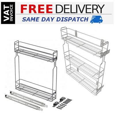 Pull Out Wire Baskets Or Tier Kitchen Storage Silver Or