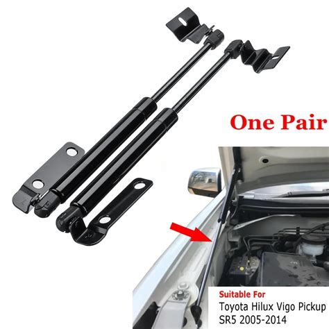 2pcs Car Front Hood Bonnet Gas Shock Support Strut Damper Fit For