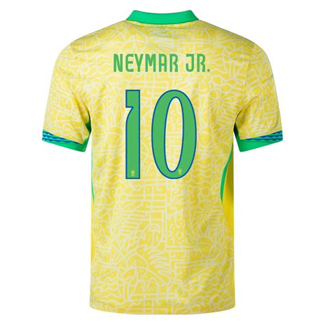 Nike Brazil Authentic Neymar Jr. Home Jersey 24/25 (Dynamic Yellow/Lem
