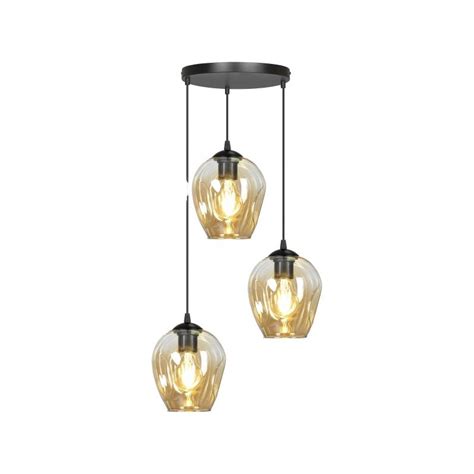 Lampa wisząca potrójna złota czarna E27 3x60W IRIS AD LD 6327B CE27SP ORNO