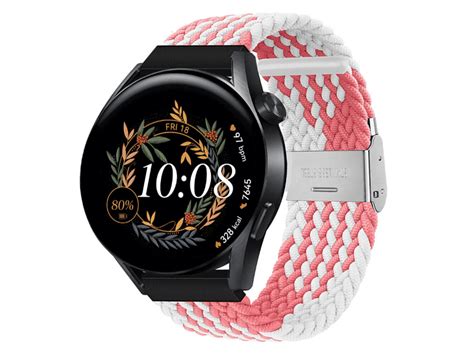 Caseonline Braided Sportarmband Huawei Watch Gt3 42mm Pink Weiß Mediamarkt