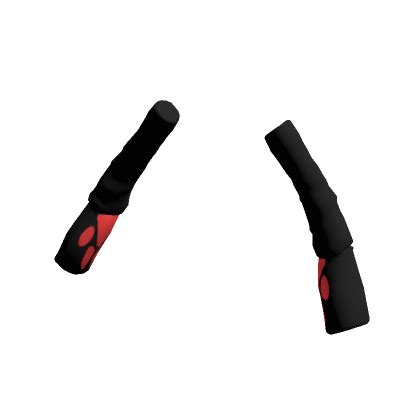 Oversized Paw Print Arm Warmers Black And Red Roblox