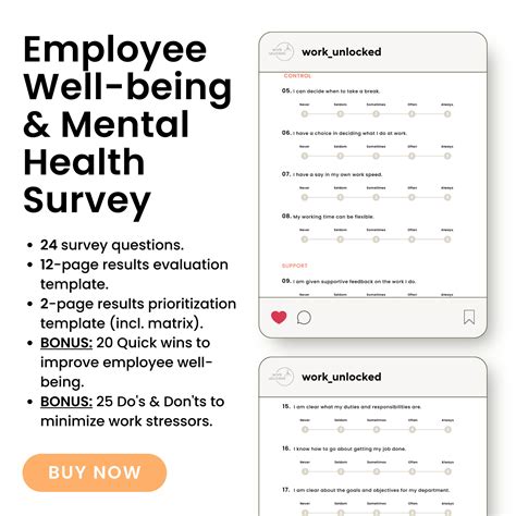 Employee Well Being Survey 24 Practical Questions Employee Wellbeing