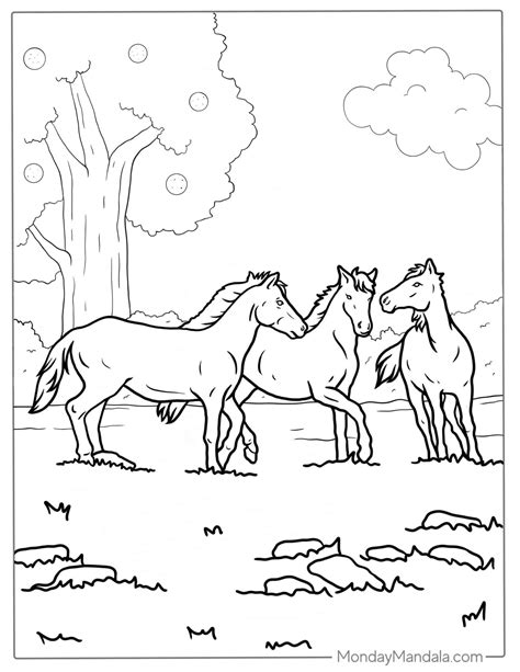 44 Horse Coloring Pages Free Pdf Printables