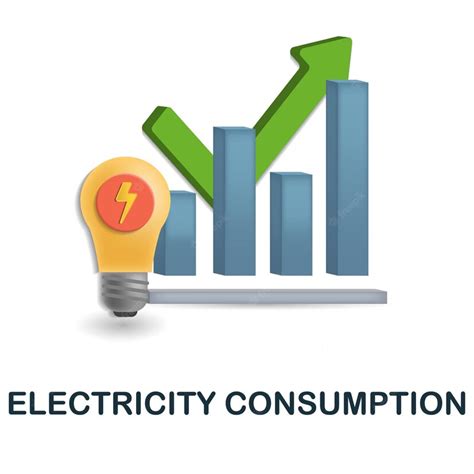 Premium Vector Electricity Consumption Icon 3d Illustration From