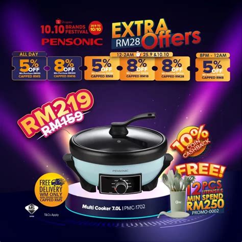 Multi Functional Pot New Pensonic Multi Cooker Steamboat Pot Pmc